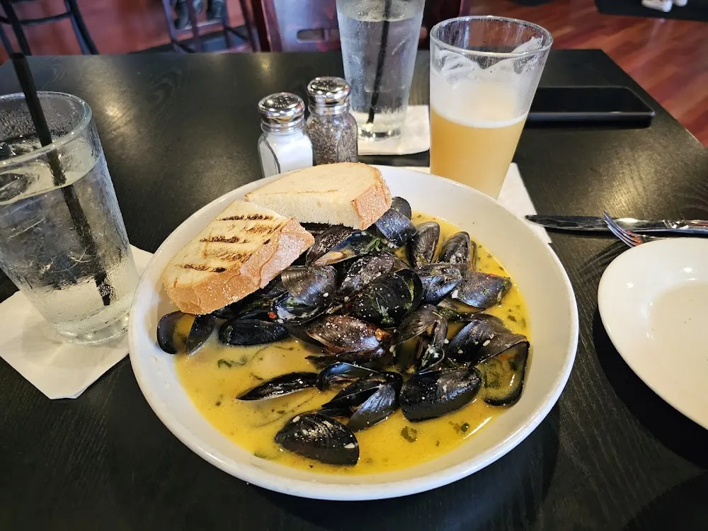 Mussels with Basil & Coconut Sauce